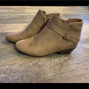 Tan booties